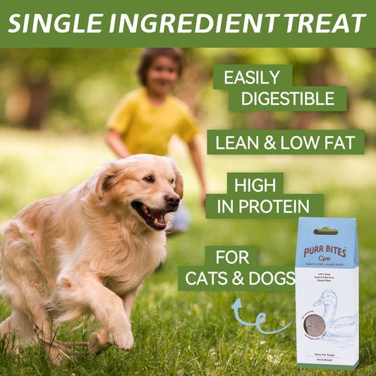 OPET Freeze Dried Pet Food, Freeze Dried Duck Sliced Fillet, 42g