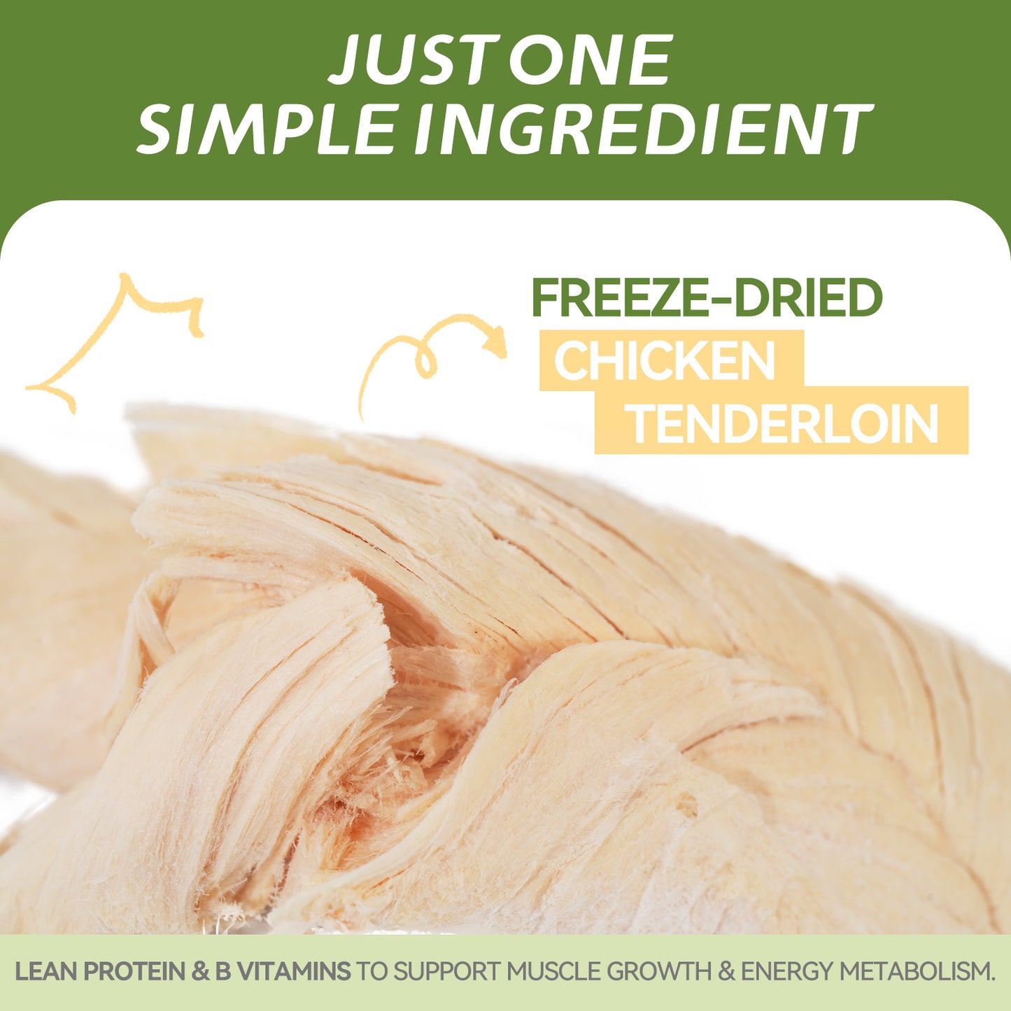 OPET Freeze Dried Pet Food, Freeze Dried Chicken Breast Whole Fillet, 40g