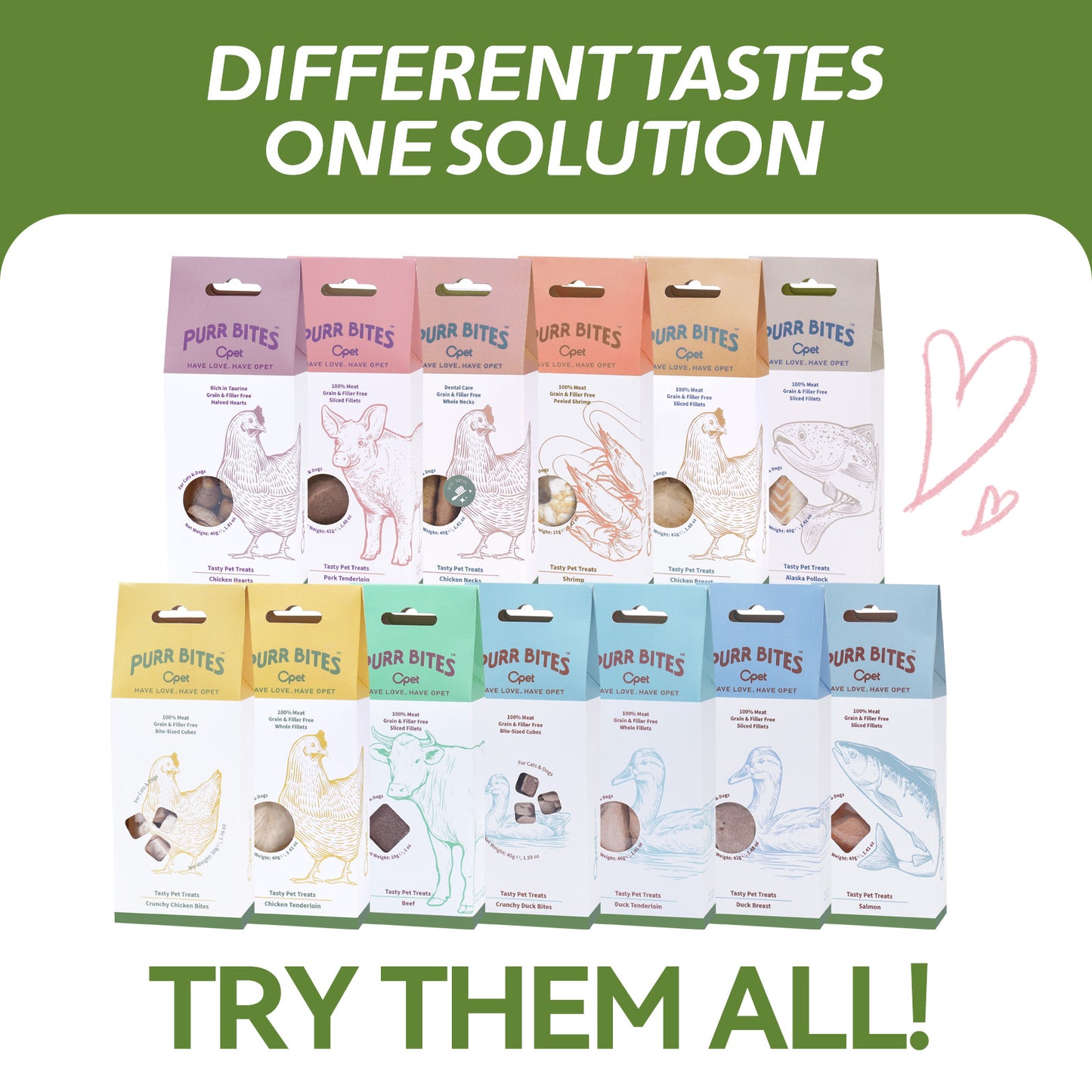 OPET Freeze Dried Pet Food, Freeze Dried Pork Sliced Fillet, 42g