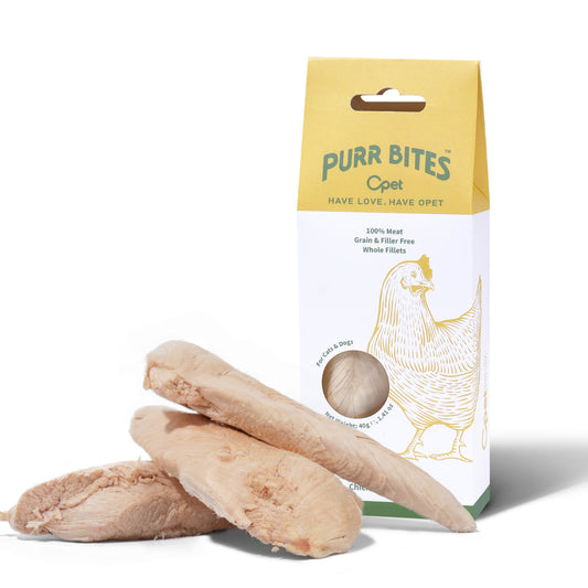 OPET Freeze Dried Pet Food, Freeze Dried Chicken Breast Whole Fillet, 40g