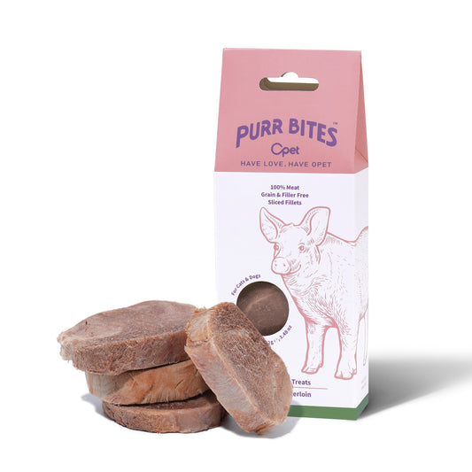 OPET Freeze Dried Pet Food, Freeze Dried Pork Sliced Fillet, 42g