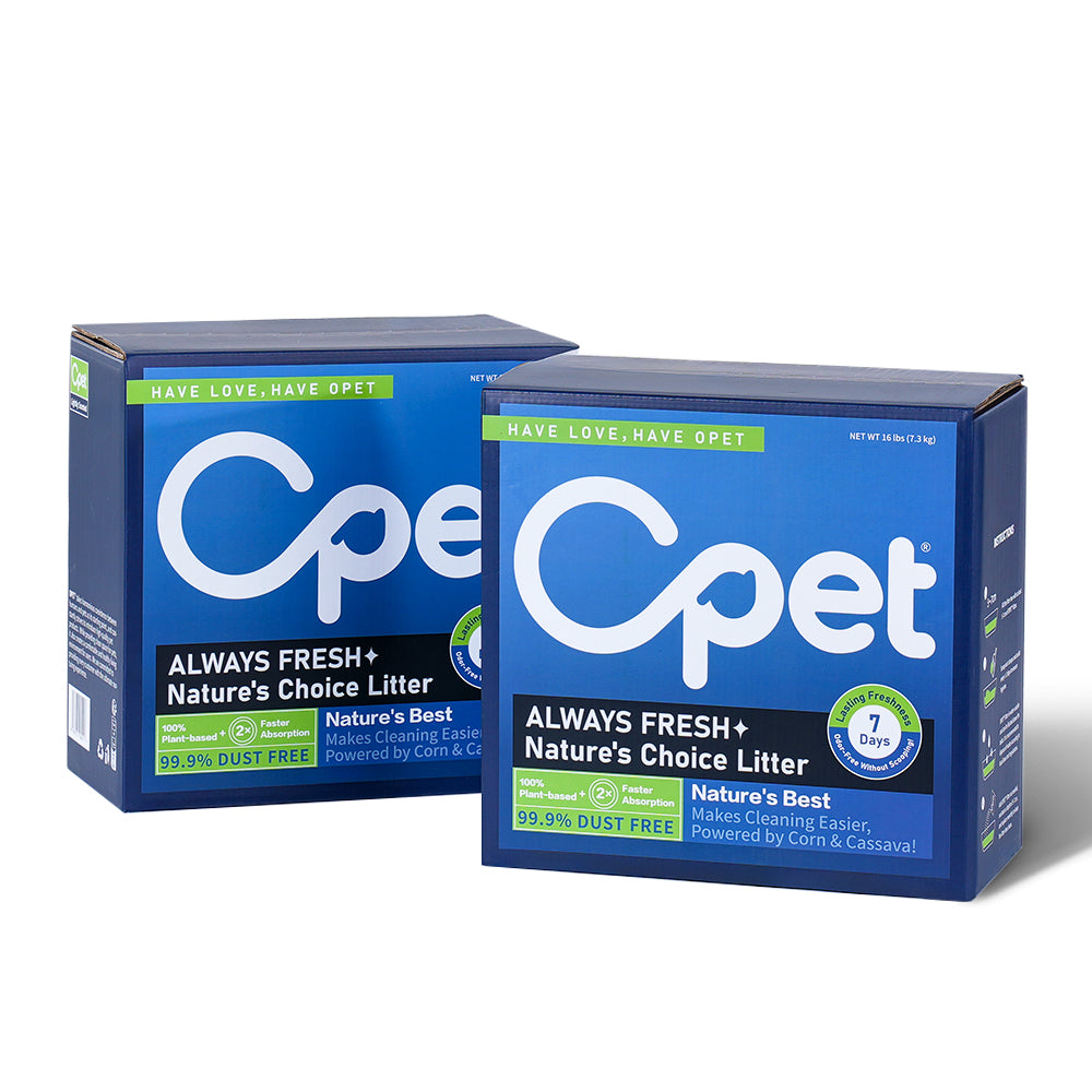 Corn & Cassava Cat Litter 16LB x 2