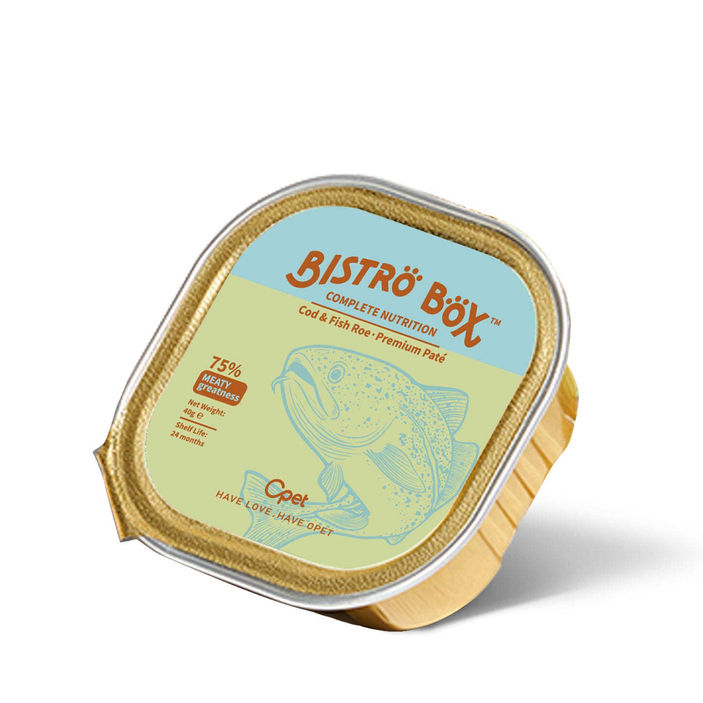 OPET Premium Pate & Smooth Mousse Bistro Box for Cats 40g*4