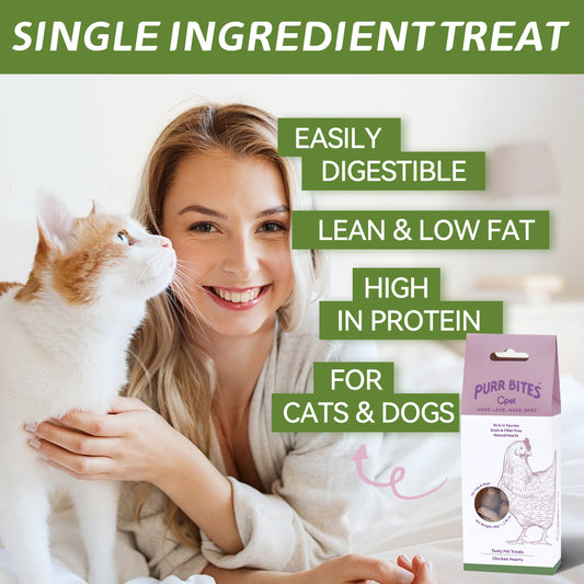 OPET Freeze Dried Pet Food, Freeze Dried Chicken Heart, 40g
