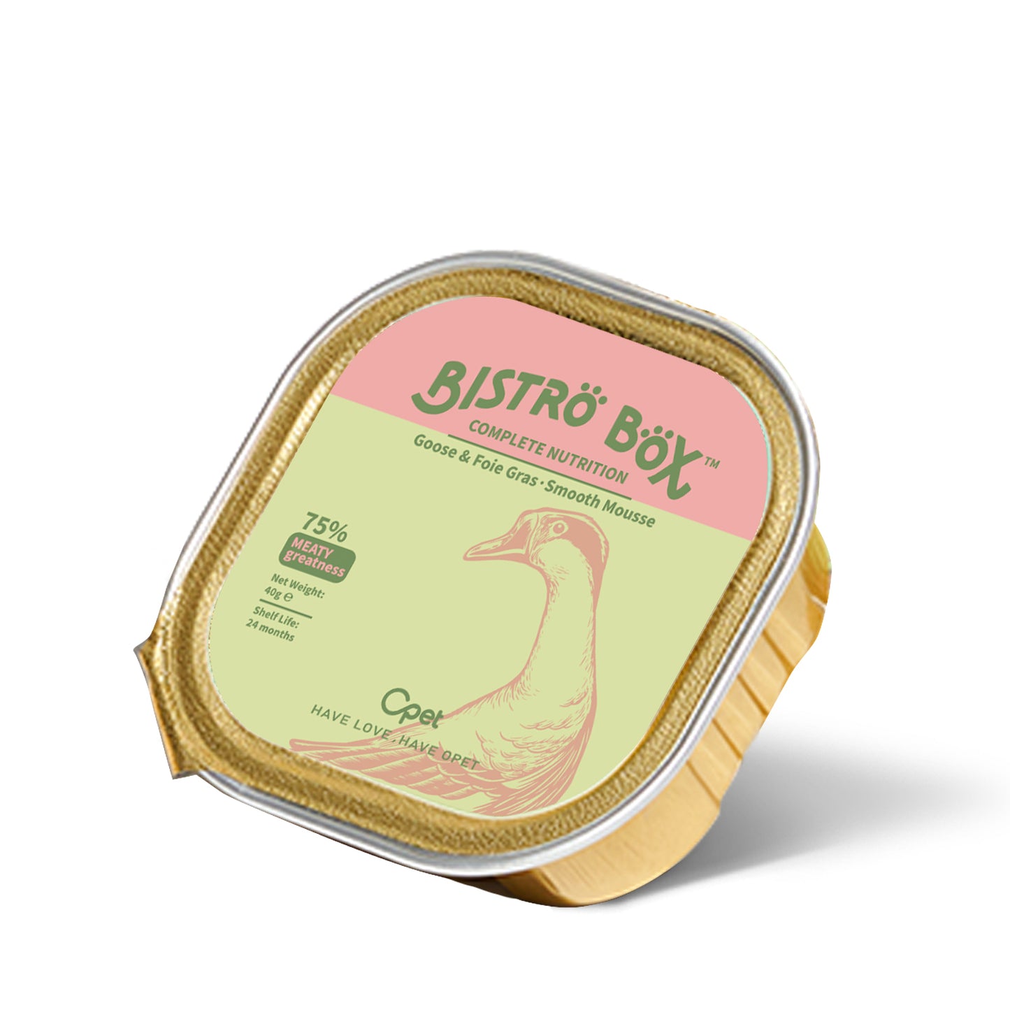 OPET Premium Pate & Smooth Mousse Bistro Box for Cats 40g*4