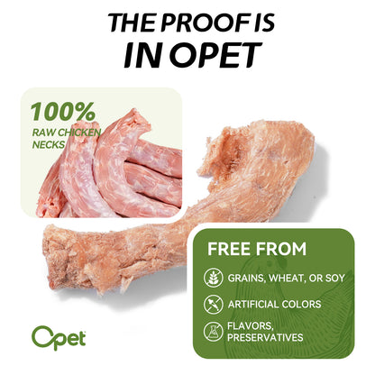 OPET Freeze Dried Pet Food, Freeze Dried Chicken Neck, 40g