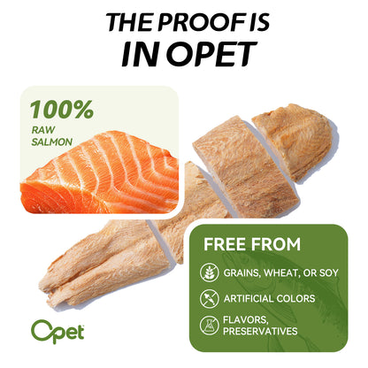 OPET Freeze Dried Pet Food, Freeze Dried Salmon, 40g