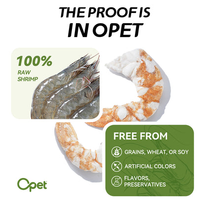 OPET Freeze Dried Pet Food, Freeze Dried Shrimp, 12g
