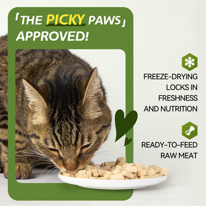 OPET Freeze Dried Pet Food for Cats & Dogs, Freezed Dried Chicken and Rabbit, 283g (10 oz))