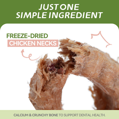 OPET Freeze Dried Pet Food, Freeze Dried Chicken Neck, 40g