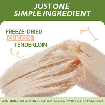 OPET Freeze Dried Pet Food, Freeze Dried Chicken Breast Sliced Fillet, 42g